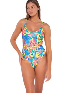 Classic<Sunsets Shoreline Petals Veronica One Piece