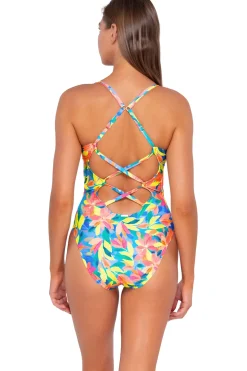 Classic<Sunsets Shoreline Petals Veronica One Piece