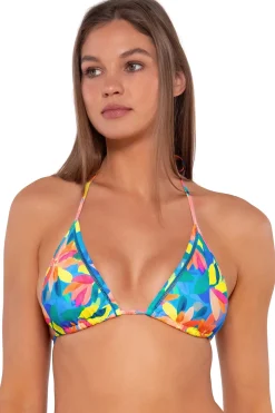 Wire-Free|Bikini Tops<Sunsets Shoreline Petals Laney Triangle Top