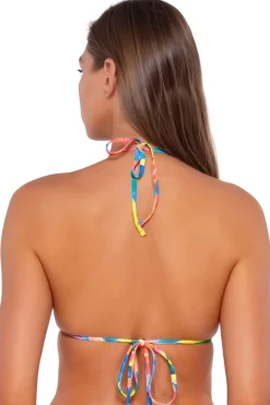 Wire-Free|Bikini Tops<Sunsets Shoreline Petals Laney Triangle Top