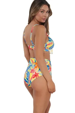 Plus Size|High-Waist<Sunsets Suncatcher Capri High Waist Bottom