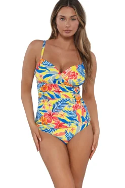 Plus Size|Underwire<Sunsets Suncatcher Serena Tankini Top