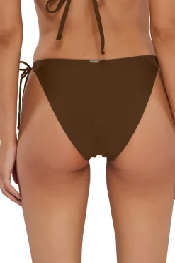 Bikini Bottoms|Tie Side<Sunsets Tiki Brown Everlee Tie Side Bottom
