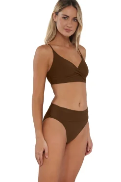 Wire-Free<Sunsets Tiki Brown Lyla Bralette Top