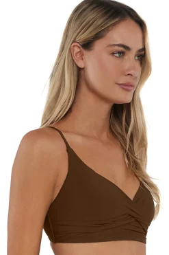 Wire-Free<Sunsets Tiki Brown Lyla Bralette Top