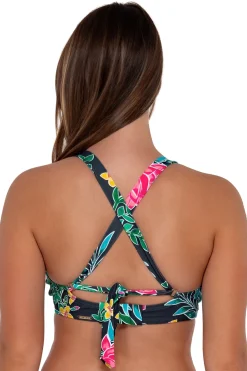 Plus Size|Underwire<Sunsets Twilight Blooms Vienna V-Wire Top