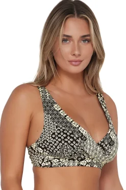 Plus Size|Underwire<Sunsets Venice Seagrass Texture Elsie Top