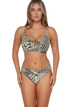 Plus Size|Underwire<Sunsets Venice Seagrass Texture Vienna V-Wire Top