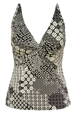 Plus Size|Underwire<Sunsets Venice Seagrass Texture Forever Tankini Top
