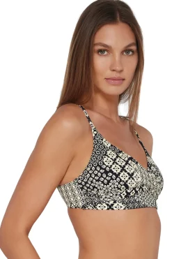 Wire-Free<Sunsets Venice Seagrass Texture Lyla Bralette Top