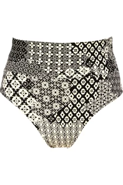 Plus Size|High-Waist<Sunsets Venice Seagrass Texture Hannah High Waist Bottom