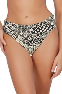 Plus Size|High-Waist<Sunsets Venice Seagrass Texture Hannah High Waist Bottom