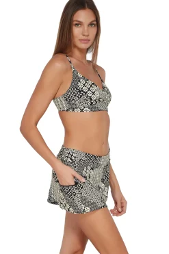 Plus Size<Sunsets Venice Seagrass Texture Sporty Swim Skirt Bottom