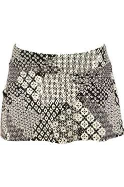 Plus Size<Sunsets Venice Seagrass Texture Sporty Swim Skirt Bottom