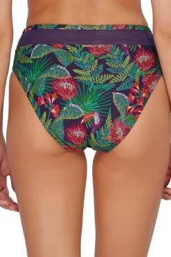 Plus Size|High-Waist<Sunsets Welcome To Rio Annie High Waist Bottom