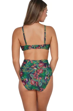 Plus Size|High-Waist<Sunsets Welcome To Rio Hannah High Waist Bottom
