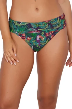 Plus Size|High-Waist<Sunsets Welcome To Rio Hannah High Waist Bottom