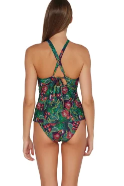 Wire-Free|Tankinis<Sunsets Welcome To Rio Mia Tankini Top