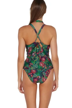 Wire-Free|Tankinis<Sunsets Welcome To Rio Mia Tankini Top