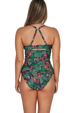 Plus Size|Bra-Sized<Sunsets Welcome To Rio Serena Tankini Top