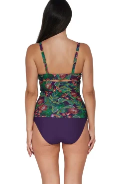 Plus Size|Bra-Sized<Sunsets Welcome To Rio Serena Tankini Top