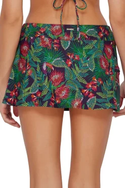 Plus Size<Sunsets Welcome To Rio Sporty Swim Skirt Bottom
