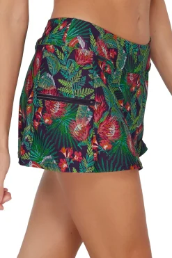 Plus Size<Sunsets Welcome To Rio Sporty Swim Skirt Bottom