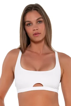 Bikini Tops<Sunsets White Lily Brandi Bralette Top
