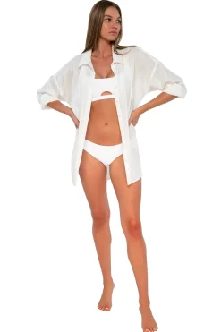 Cover-Ups<Sunsets White Lily Delilah Shirt