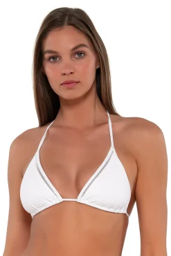 Bikini Tops<Sunsets White Lily Laney Triangle Top