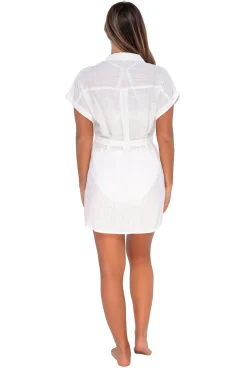 Cover-Ups<Sunsets White Lily Lucia Dress