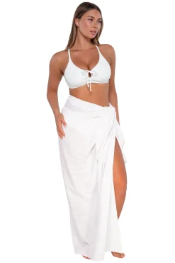 Cover-Ups<Sunsets White Lily Paradise Pareo