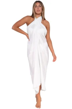 Cover-Ups<Sunsets White Lily Paradise Pareo