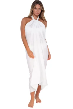 Cover-Ups<Sunsets White Lily Paradise Pareo