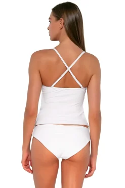 Tankinis<Sunsets White Lily Simone Tankini Top
